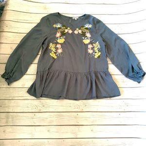 Jodifl floral embroidery top-medium